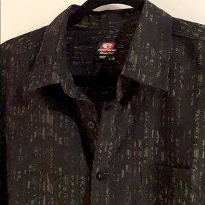 POINT ZERO Black w/ Green Shirt!!! Size L